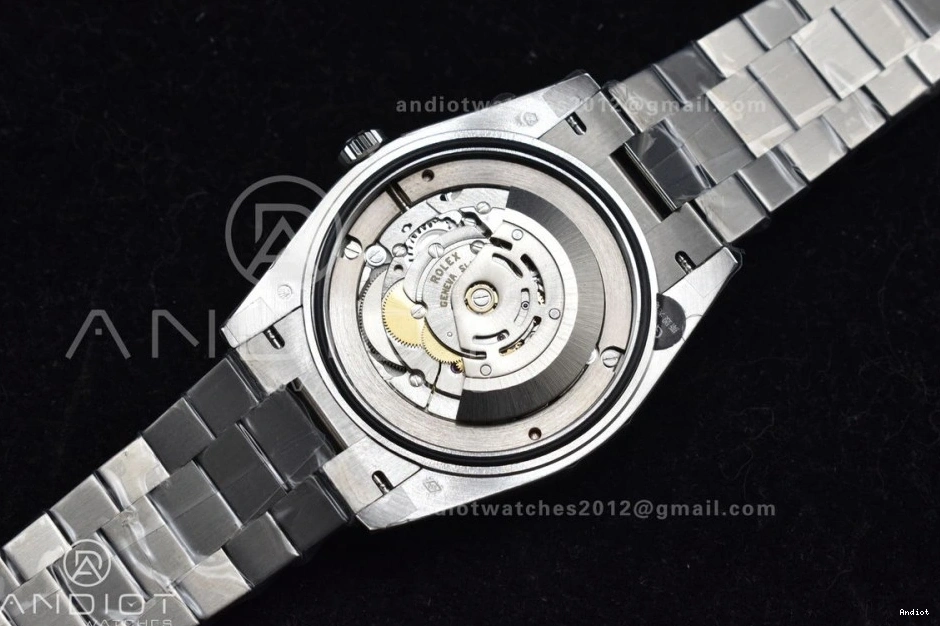 A2836 Weight Bracelet GSF Gain SS DayDate Blue Crystal On 40 Iced President Dial 0403